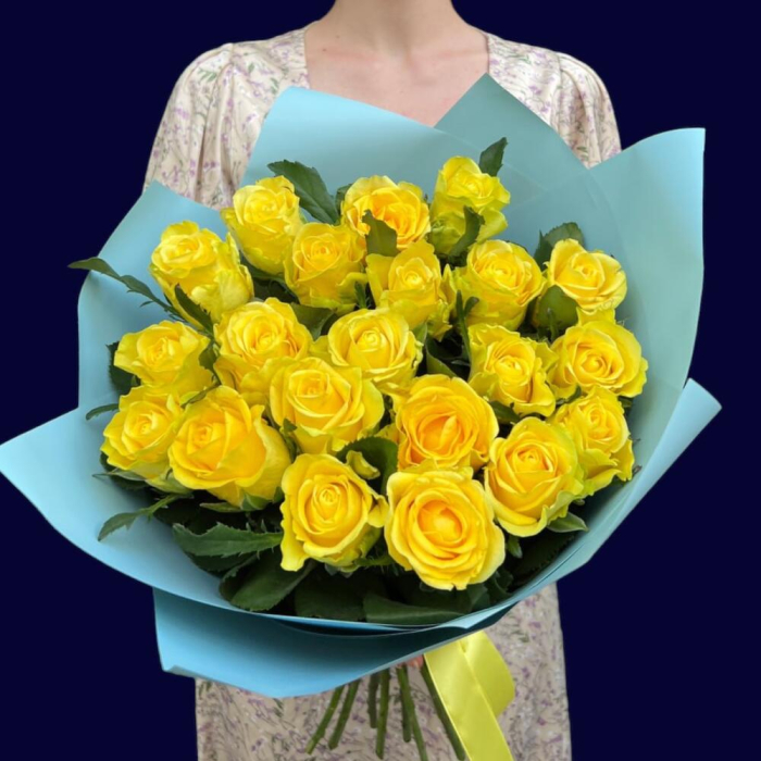 Buchet din 21 Trandafiri Galbeni [1]