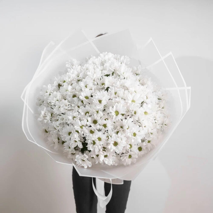 Buchet din 25 Crizanteme Albe [5]