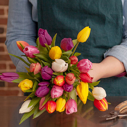 Buchet din 25 de lalele multicolore [1]