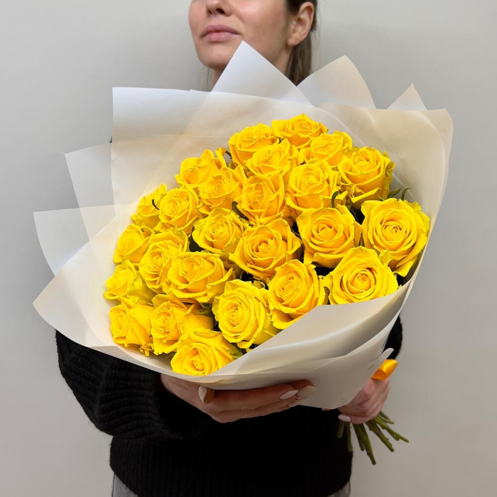 Buchet din 25 Trandafiri Galbeni [1]