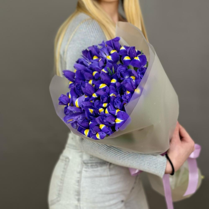 Buchet din 27 Iriși Mov [3]