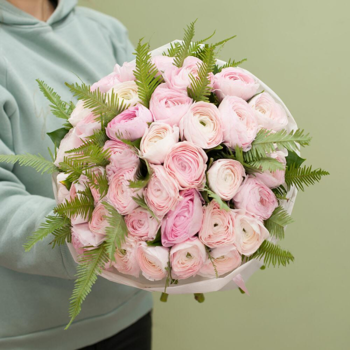 Buchet din 35 Ranunculus Roz [2]