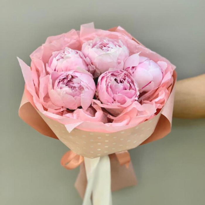 Buchet din 5 Bujor Sarah Bernhardt [3]