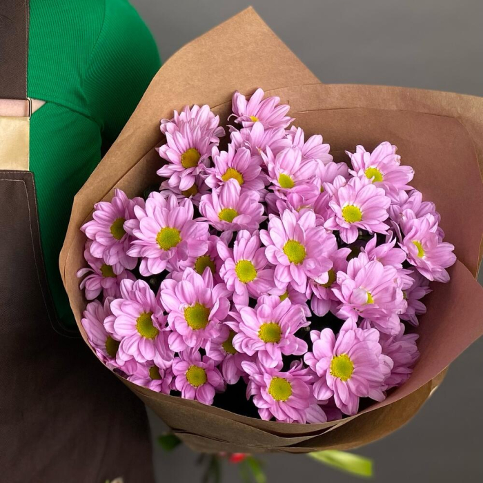 Buchet din 5 Crizanteme Roz [4]