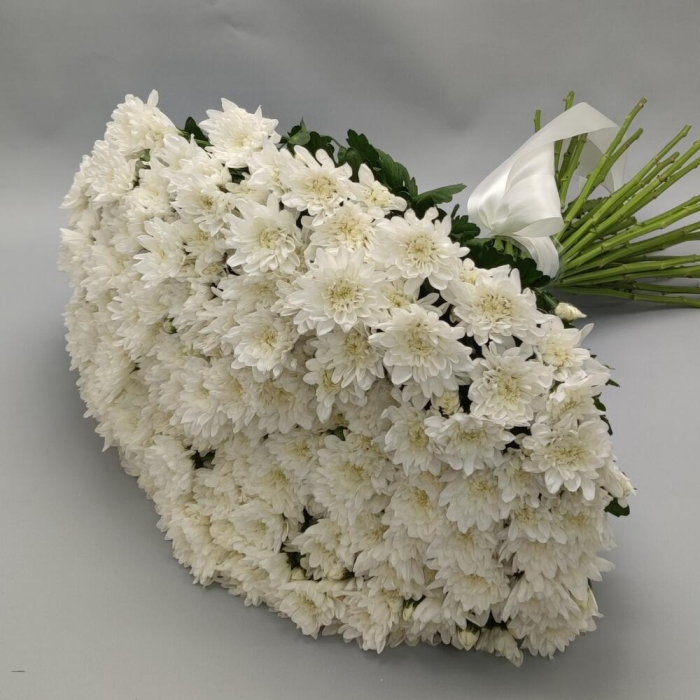Buchet din 51 Crizanteme Albe [4]