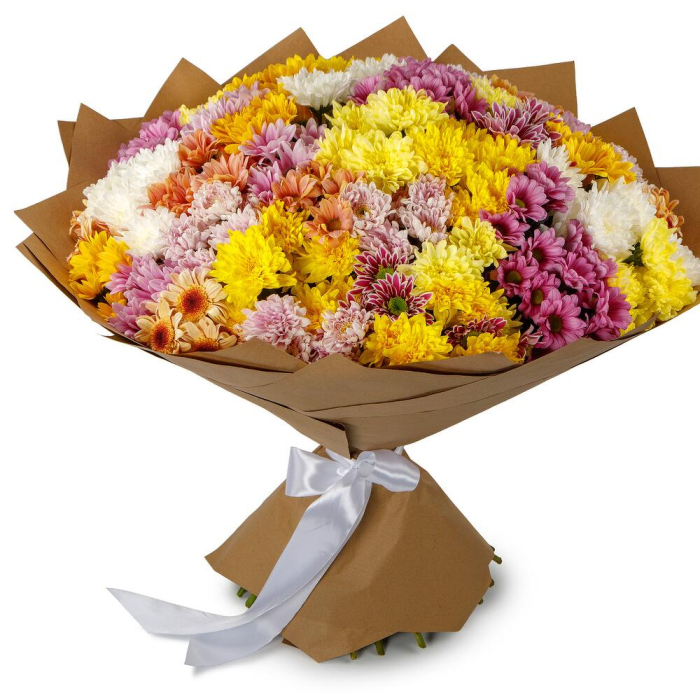 Buchet din 51 Crizanteme Multicolore [1]