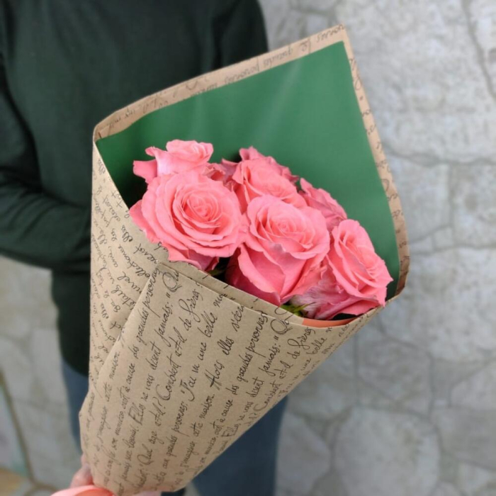 Buchet din 7 Trandafiri Roz [1]