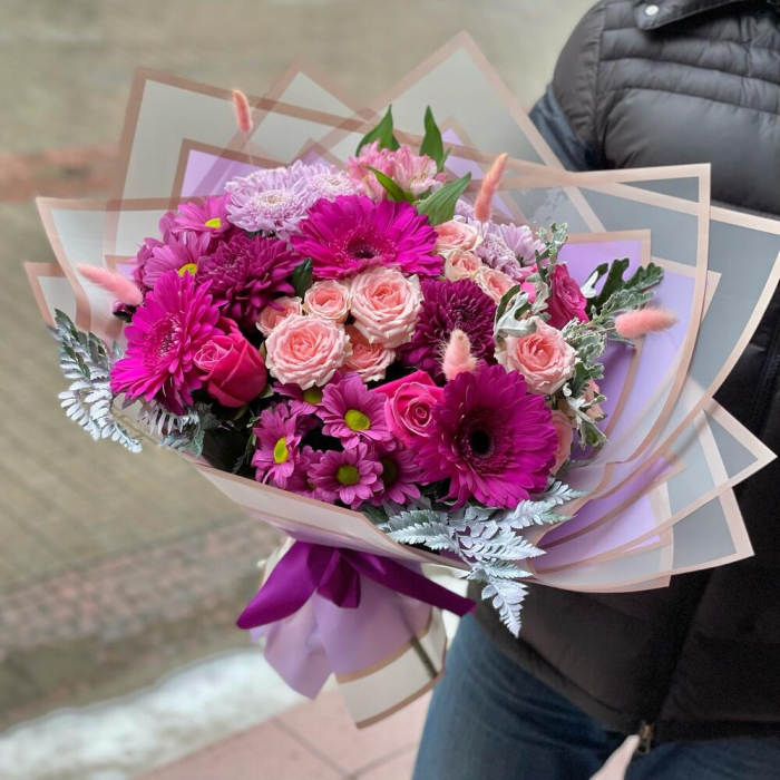 Buchet Roz-Fuchsia din Flori Mixte București [2]