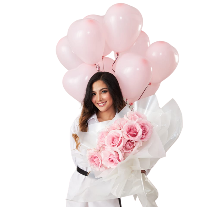 Surpriză la Domiciliu cu Baloane și Trandafiri Roz [1]