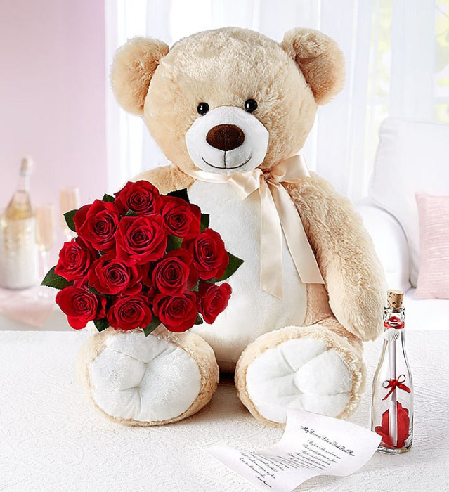 Urs de Pluș cu Trandafiri [1]