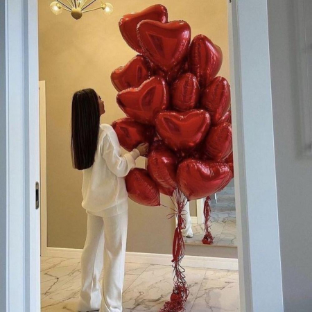 Baloane Inimă cu Heliu (15 buc) [1]