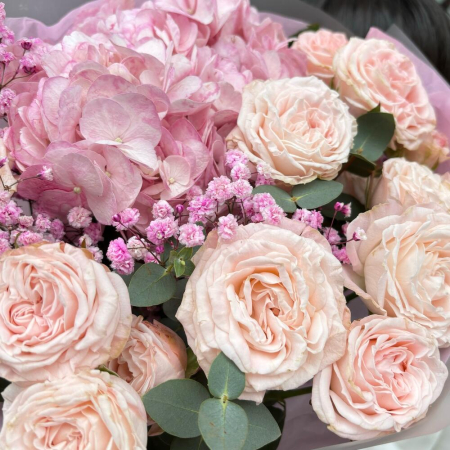 Buchet cu Hortensie și Trandafiri [3]