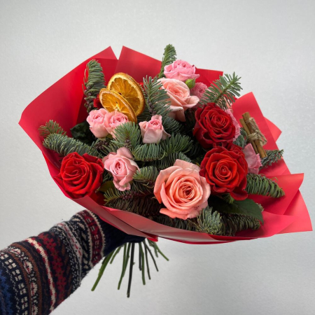 Buchet de Crăciun din Trandafiri [3]