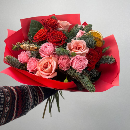 Buchet de Crăciun din Trandafiri [2]