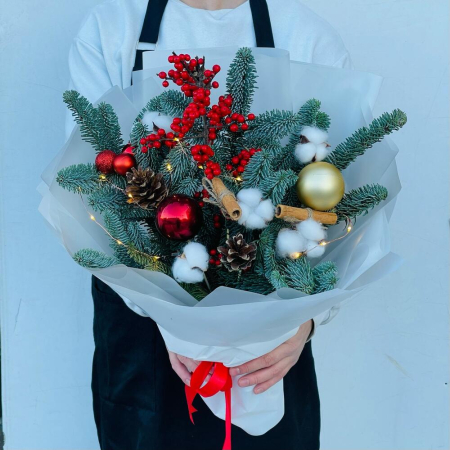 Buchet de Iarnă din Scorțișoară și Nobilis [1]