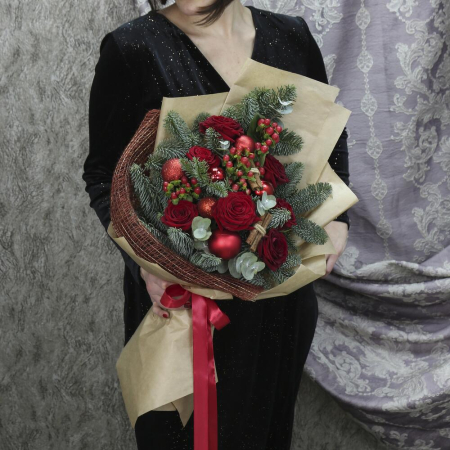 Buchet de iarnă „MrLotta” Roșu [2]