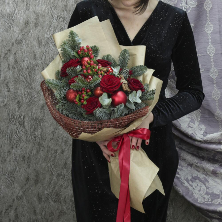 Buchete - Buchet de iarnă „MrLotta” Roșu