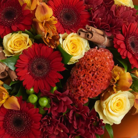 Buchet de Toamnă cu Alstroemeria, Crizantemă și Hypericum [2]