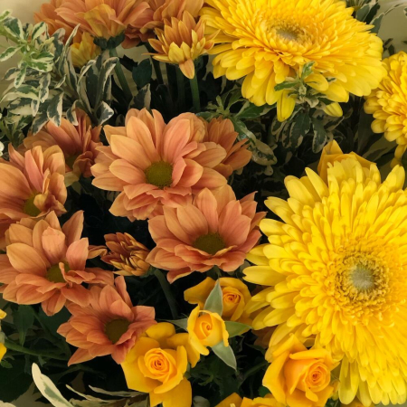 Buchet de Toamnă cu Gerbera și Crizantemă [5]