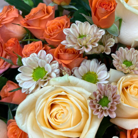Buchet de Toamnă cu Trandafiri Portocalii [5]