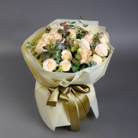 Buchet de trandafiri crem Sophie și Sharman [3]