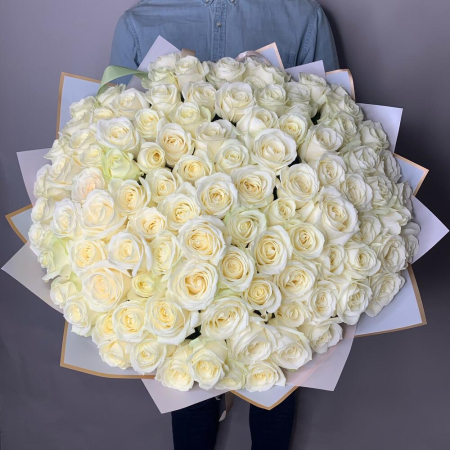 Buchet din 101 Trandafiri Albi [1]