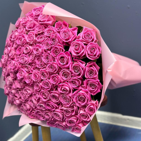 Buchet din 101 Trandafiri Roz [3]