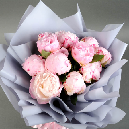 Buchet din 11 Bujori Roz [2]