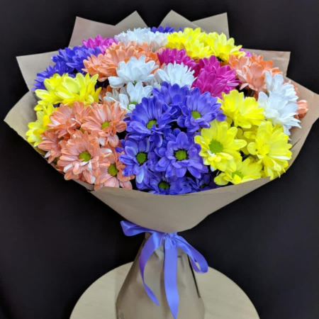 Buchet din 15 Crizanteme Multicolore [4]