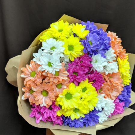 Buchet din 15 Crizanteme Multicolore [5]