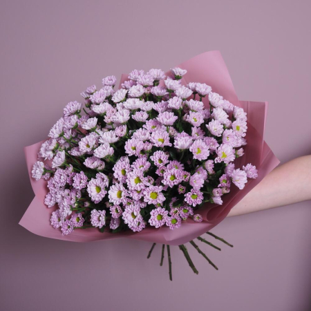 Buchet din 15 Crizanteme Santini Roz [3]