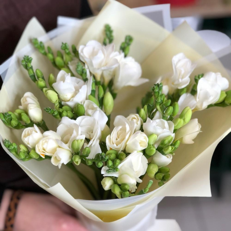 Buchet din 15 Frezii Albe [2]