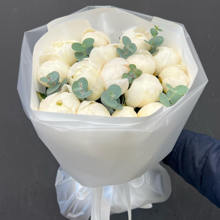 Buchete - Buchet din 17 Bujori Albi