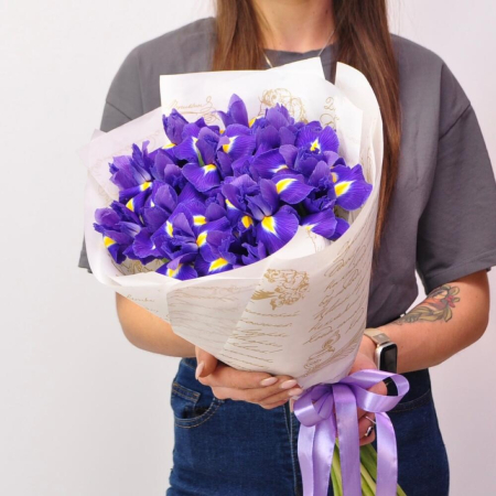 Buchete - Buchet din 21 Iriși Mov