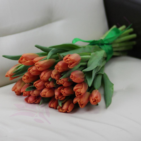 Buchet din 25 Lalele Portocalii [3]