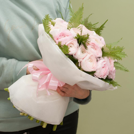Buchet din 35 Ranunculus Roz [2]