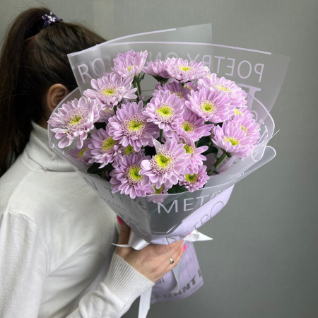 Buchete - Buchet din 5 Crizanteme Lila