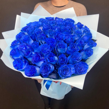 Buchete - Buchet din 51 Trandafiri Albaștri