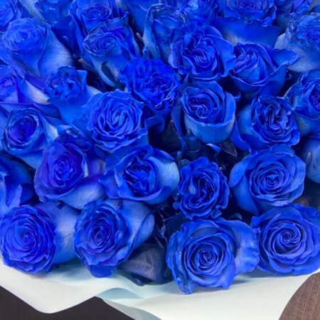 Buchet din 51 Trandafiri Albaștri [3]