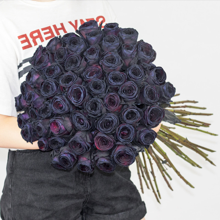 Buchet din 51 Trandafiri Negri [3]