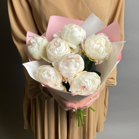 Buchete - Buchet din 7 Bujori Albi