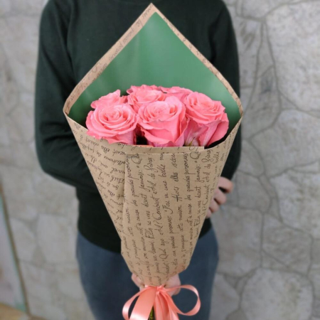 Buchet din 7 Trandafiri Roz [1]