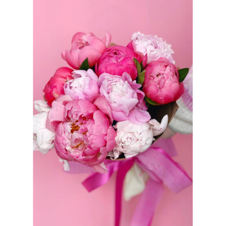 Buchete - Buchet din 9 Bujori Roz-Corai