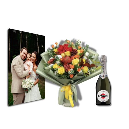 Surprize la Domiciliu - Surpriză la Domiciliu cu Tablou, Flori și Șampanie