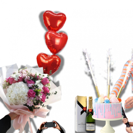 Surprize la Domiciliu - Surpriză la Nuntă cu Flori, Moet, Baloane și Tort