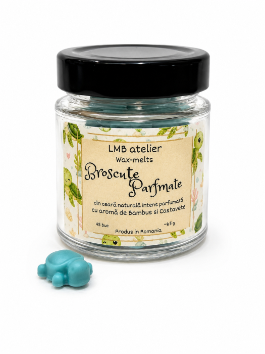 Broscuțe Țestoase Wax Melts din Ceară de Soia Bamboo & Castravete [3]