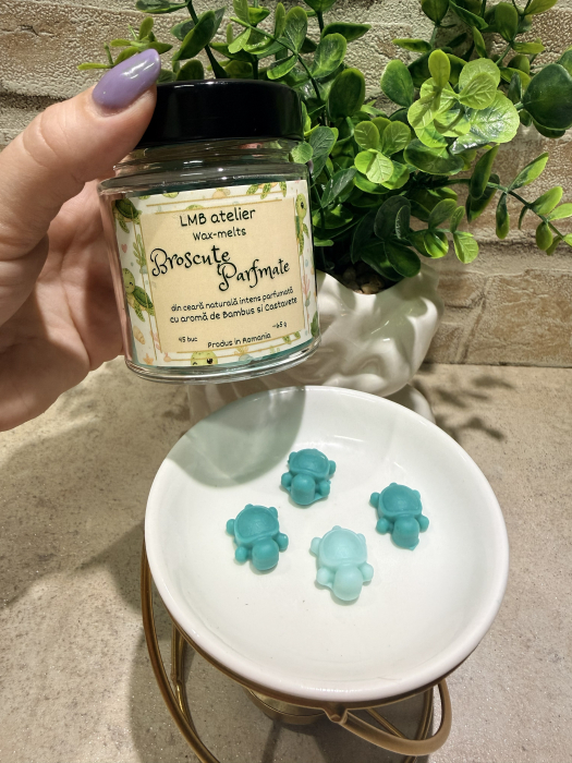 Broscuțe Țestoase Wax Melts din Ceară de Soia Bamboo & Castravete [4]