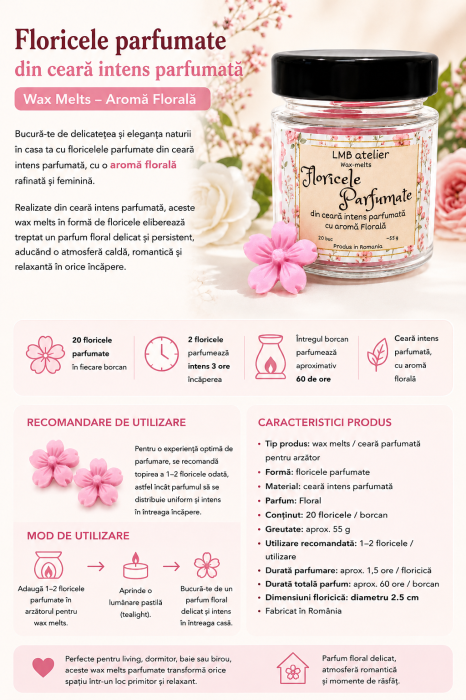 Floricele Wax Melts din Ceară de Soia – Aromă Florală Intensă [2]