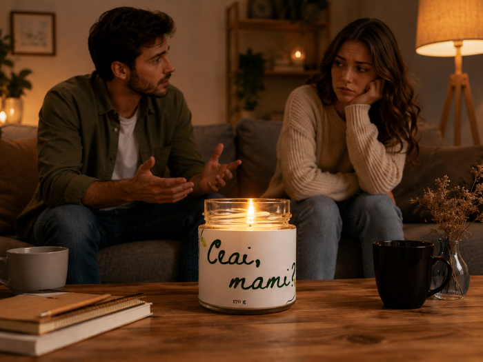 Lumânare parfumată Ceai, mami? din ceară de soia 170g – parfum ceai verde [3]