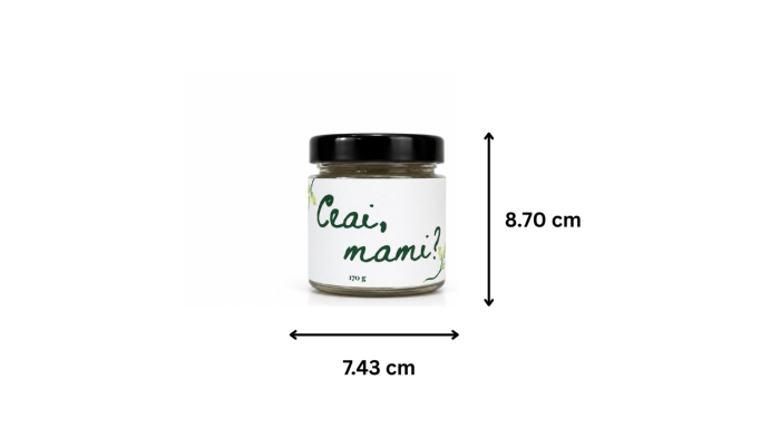 Lumânare parfumată Ceai, mami? din ceară de soia 170g – parfum ceai verde [4]